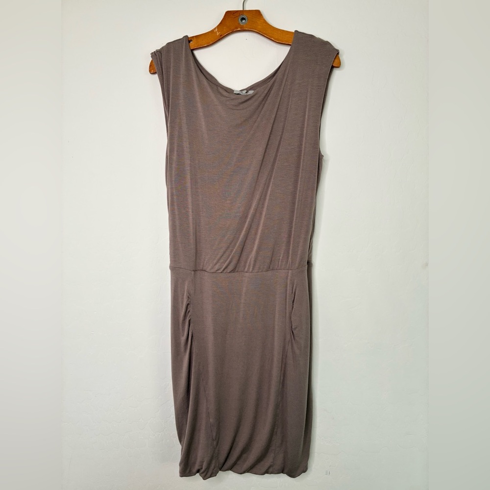 Athleta Brown Stretchy Sleeveless Dress Soft Size M